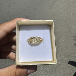 14k Gold Nugget Ring 