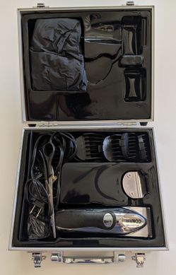 Conair, Model HCT 490 W, Haircut Pro.
120V
AC
60 Hz
7W
Home Haircut Pro