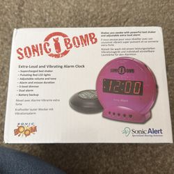 Sonic bomb alarm clock
