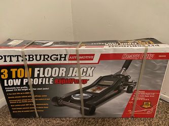 Pittsburgh 3 Ton Floor Jack Heavy Duty and Low Profile