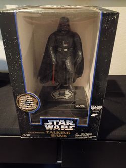 1996 Star Wars Darth Vader Electronic Talking Bank Voice & Music from Soundtrack