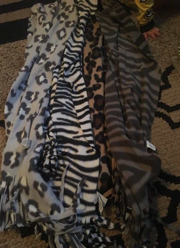 Zebra and cheetah scarves $12 for all