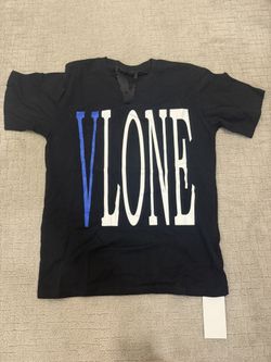Authentic VLone Tee Short Sleeve Shirt Blue V Snake Logo Men's Size Medium