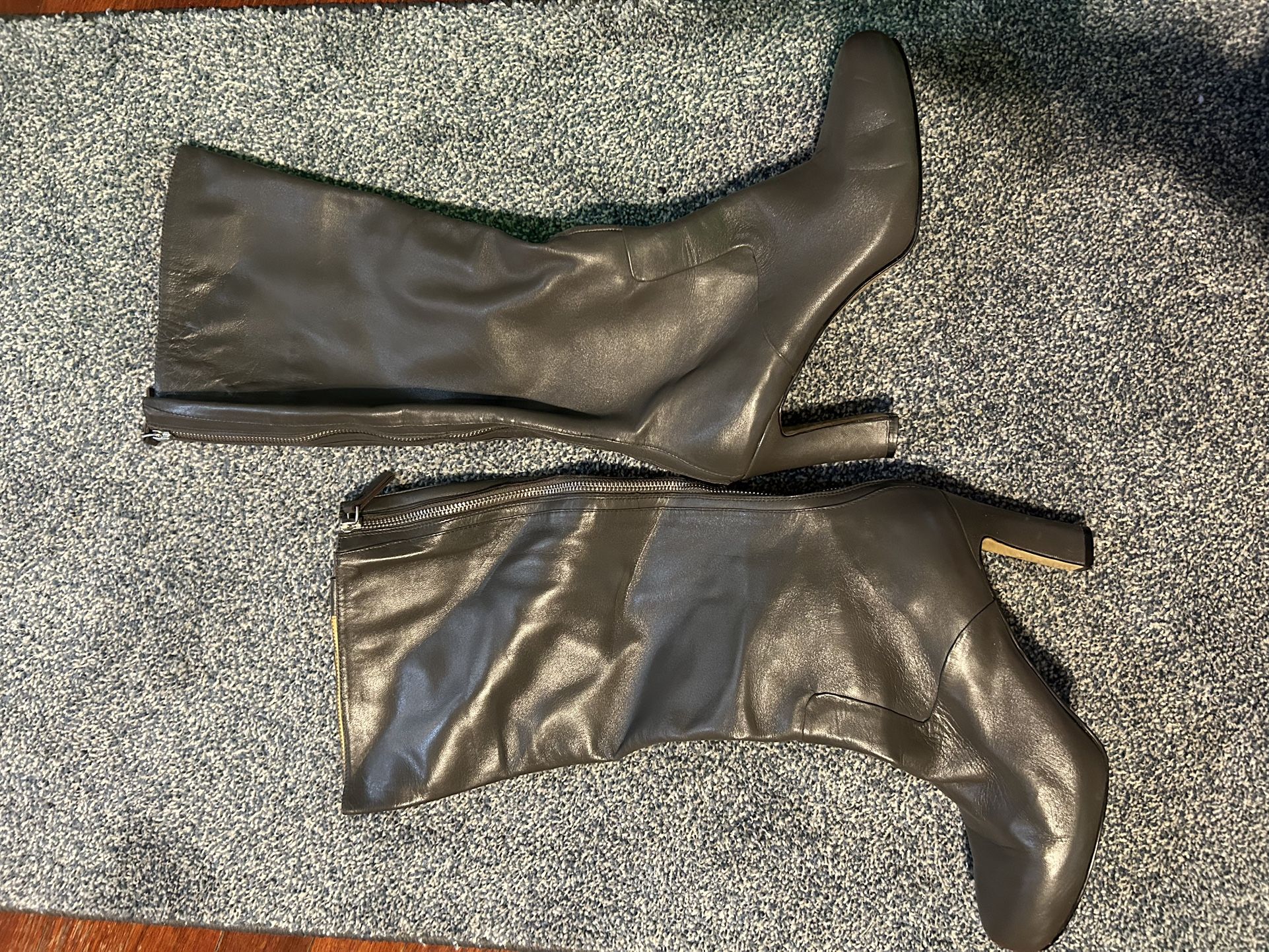 Nine West Leather Knee-Hi Boots 9M