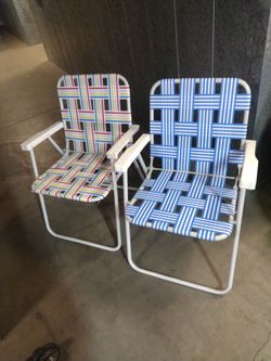 2 Sillas plegables para exteriores