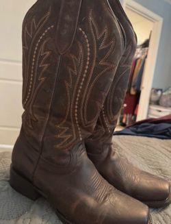 Brown Leather Cowboy Boots size 9 Jb Dillon