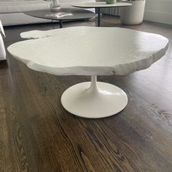 Modern Wood And Steel Coffee Table