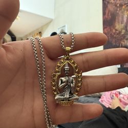 buddha necklace and pendant