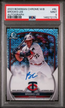 2023 Bowman Mega Brooks Lee Auto PSA 9