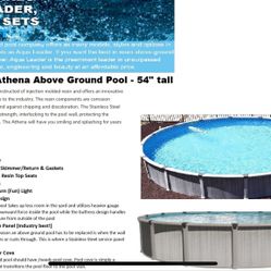 Brand New, top of the line Unassembled 24  ‘ Round Pool