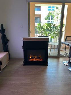 Electric fireplace 33” tall x 30” wide