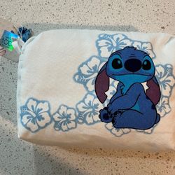 Disney 100th Anniversary Stitch Hibiscus Makeup Cosmetic Travel Bag Primark NWT