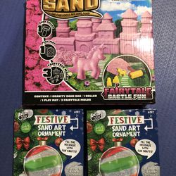 Gravity sand castle and sand art ornaments￼