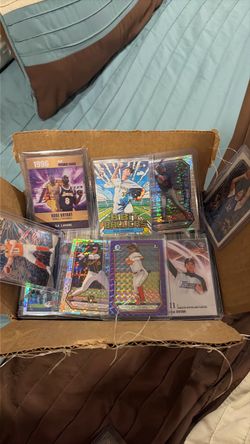 HUGE NEW SPORTS CARD LOT OHTANI ROOKIE, JUDGE , TROUT , KOBE RC , JORDAN RARE CARD , AUTOS , JERSEY CARDS , BO NIX , PCA … ALL ONLY 200.00