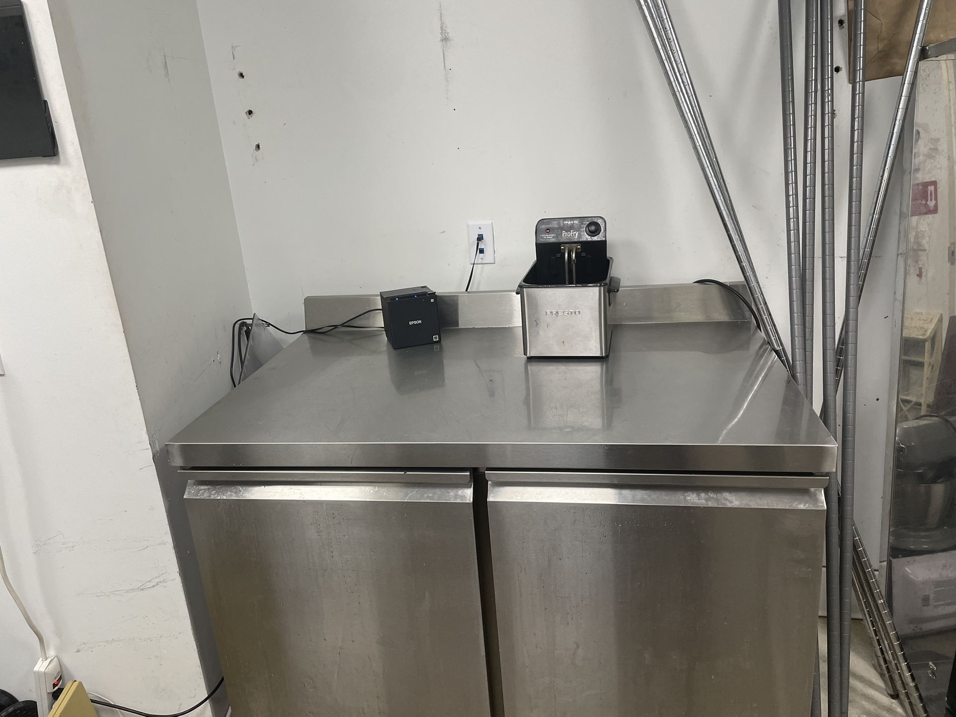 48 Worktop Stainless Freezer