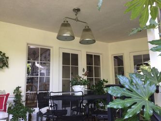 Classic Chrome Pendant Double Light Fixture Restoration Hardware