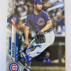 Yu Darvish signed autographed Topps baseball card  Padres Dodgers Cubs