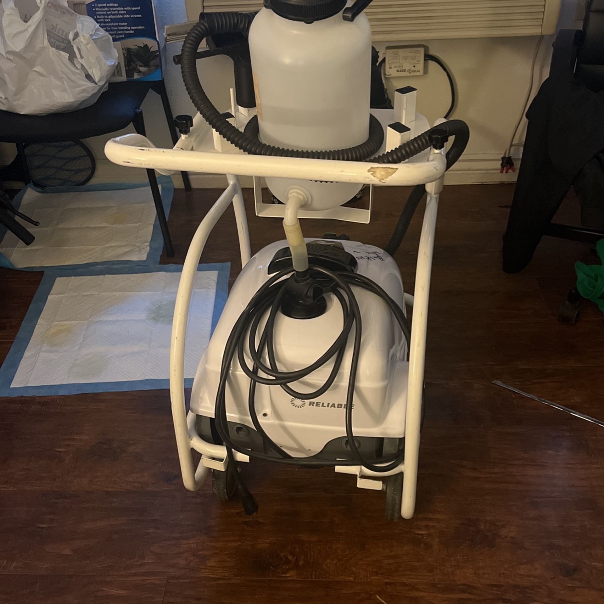 Enviromate PRO RELIABLE Commerical Steam Cleaner & Brio Pro Trolley with 1.3 gallon (5L) additional water capacity
