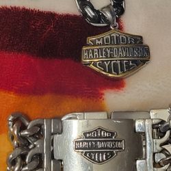 Harley Necklace And Bracelet