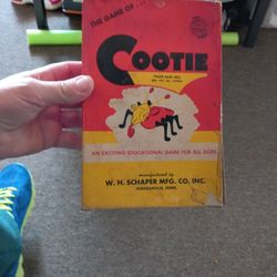 Antique Game Of Cootie 1949 First Edition Rare Find Complete