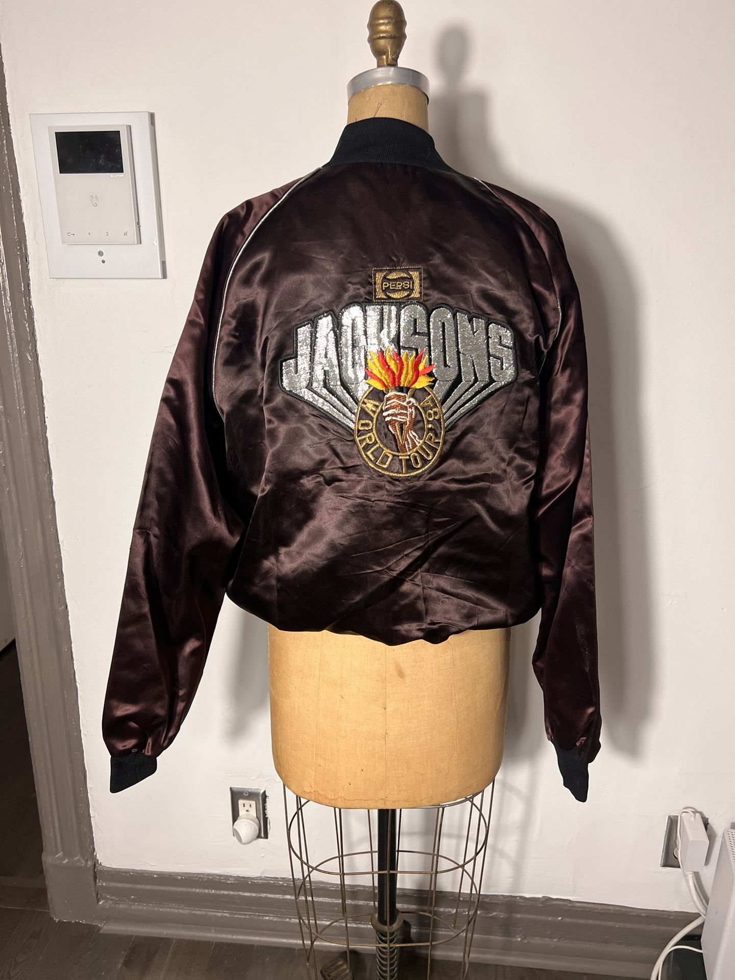 Jacksons World Tour ‘84 bomber jacket L/XL Original / Never Worn Pepsi & Jacksons