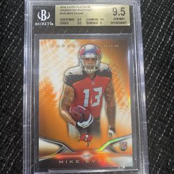 2014 Topps Platinum Orange Refractor Mike Evan’s RC-#150 BGS 9.5