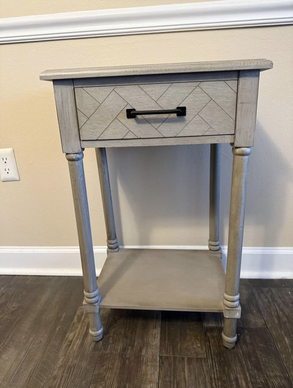 Gray Side Table 