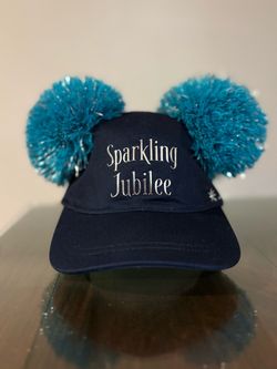 Disney Sparkling Jubilee Mickey Ear Pom Pom Hat