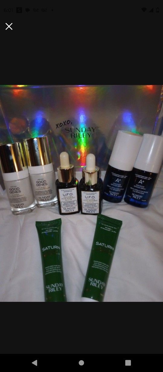 Large Sunday Riley Skincare Bundle (All NEW)