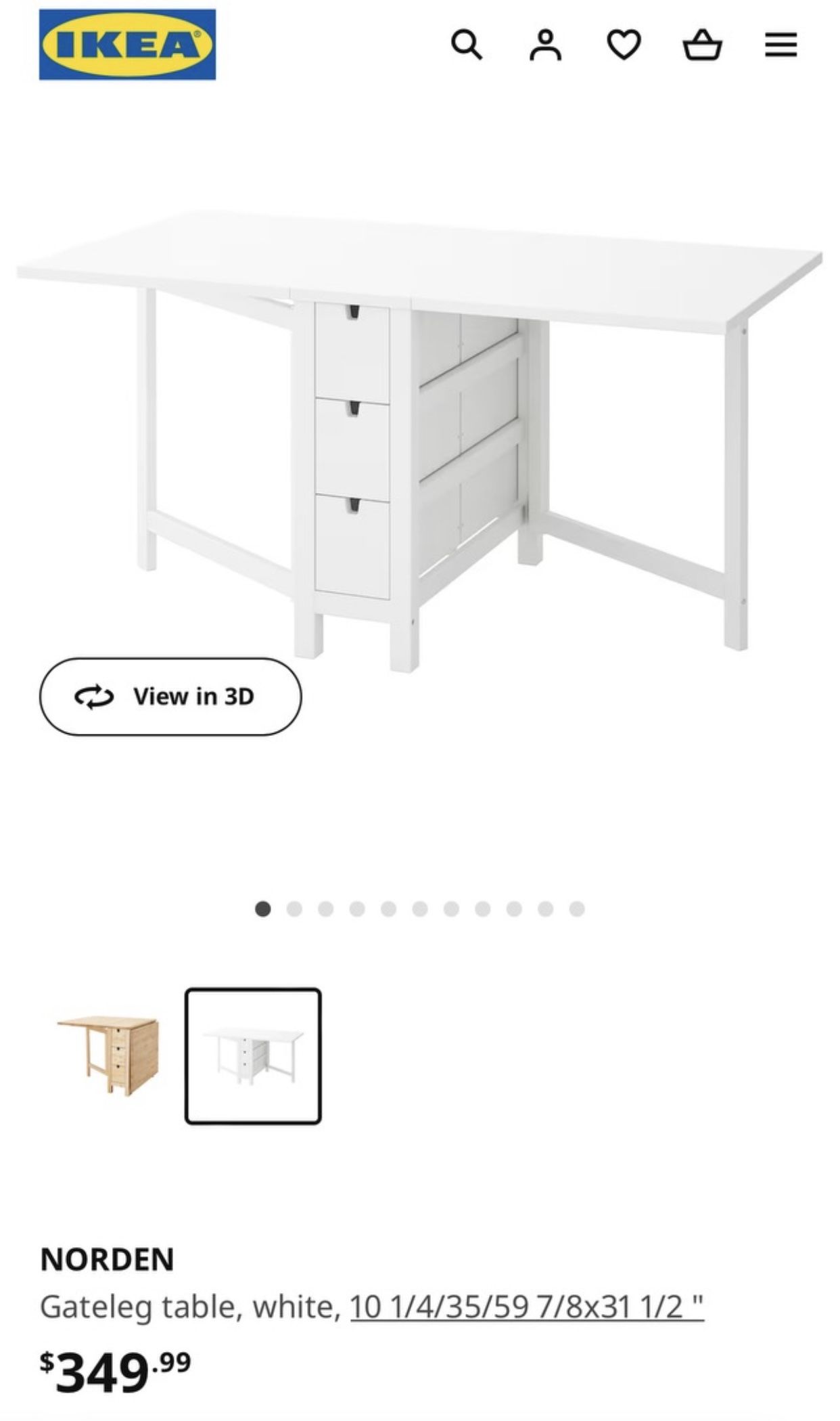 IKEA Foldable Table 