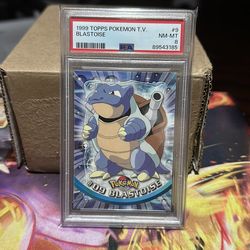 1999 Topps Pokemon  TV Blastoise PSA 8