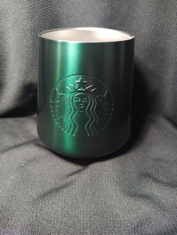 Starbucks Holiday 2023 Matte Green Vacuum Insulated Perfect Pour 12oz Latte Mug