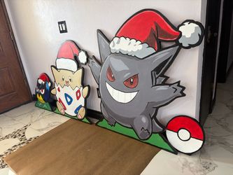 Pokemon Christmas Wooden Cutout Decorations