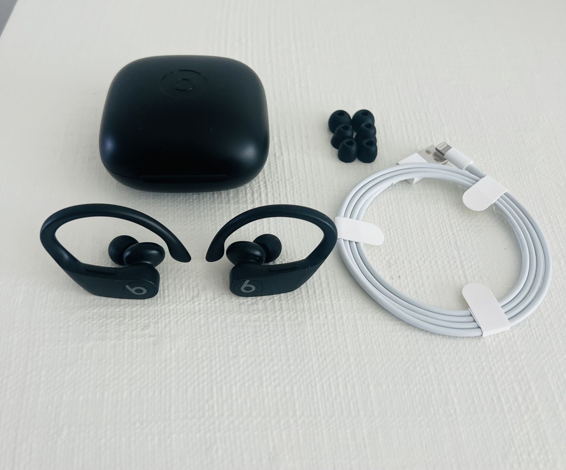 Genuine Powerbeats Pro Totally Wireless Earbuds In Black w/Grey Logo Trim