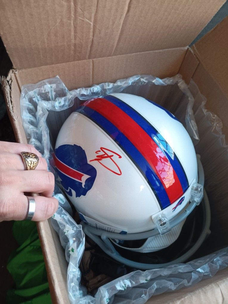 Bills Autographed Helmet