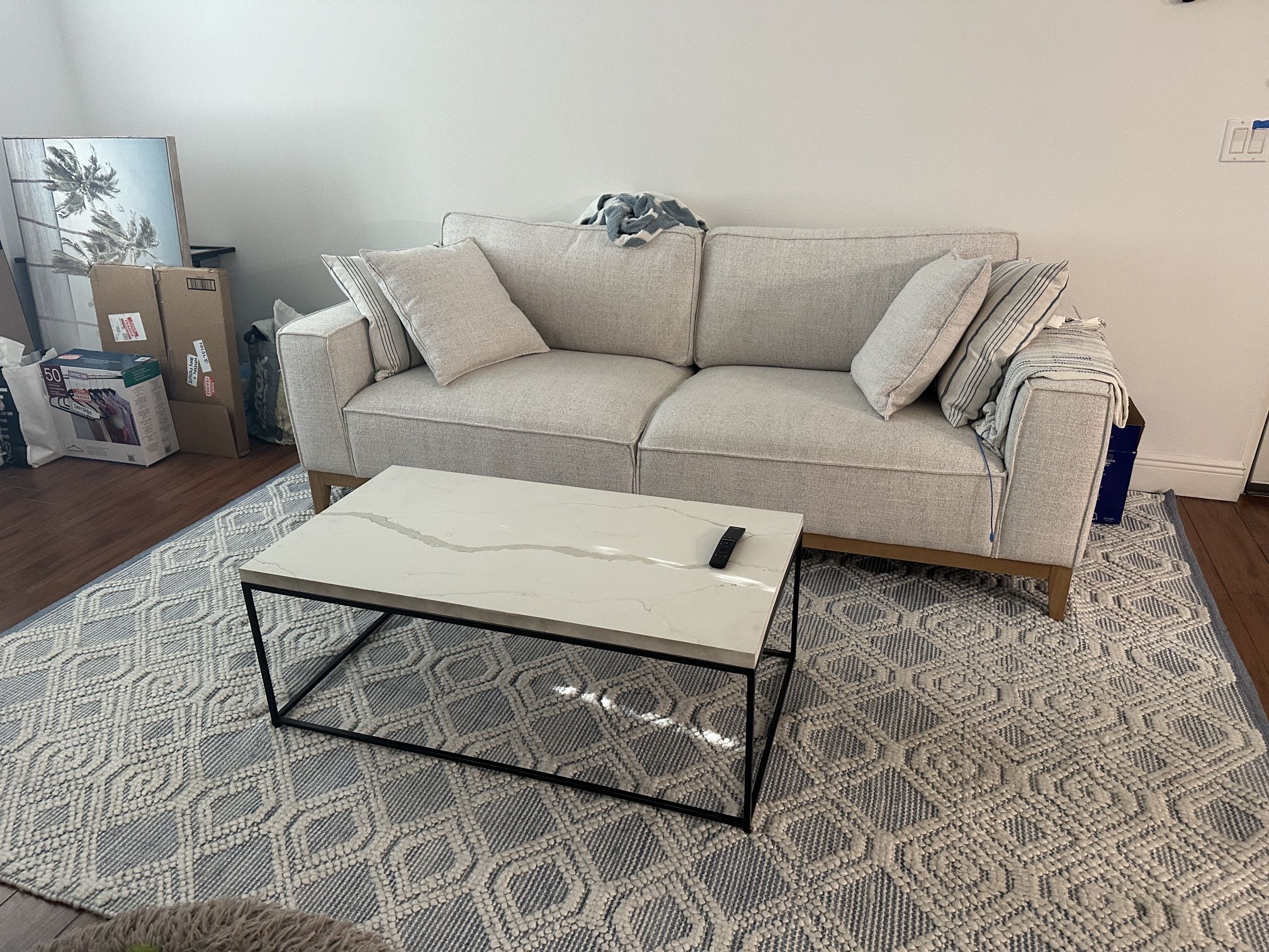 Macys Rosecrans 92” Couch Cream