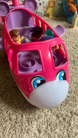 Fisher-Price Little People Pink Toy Airplane