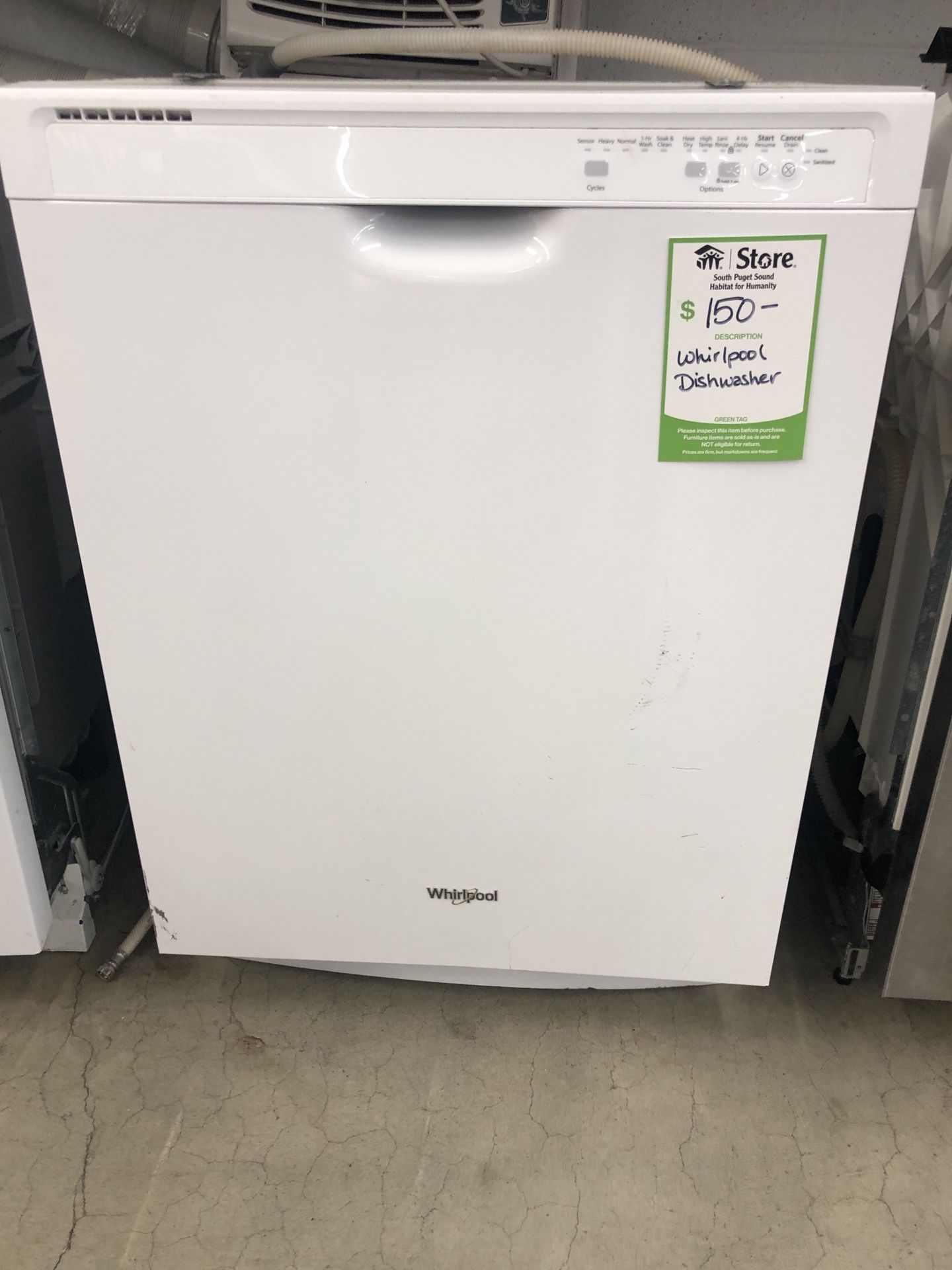 Whirlpool White Dishwasher