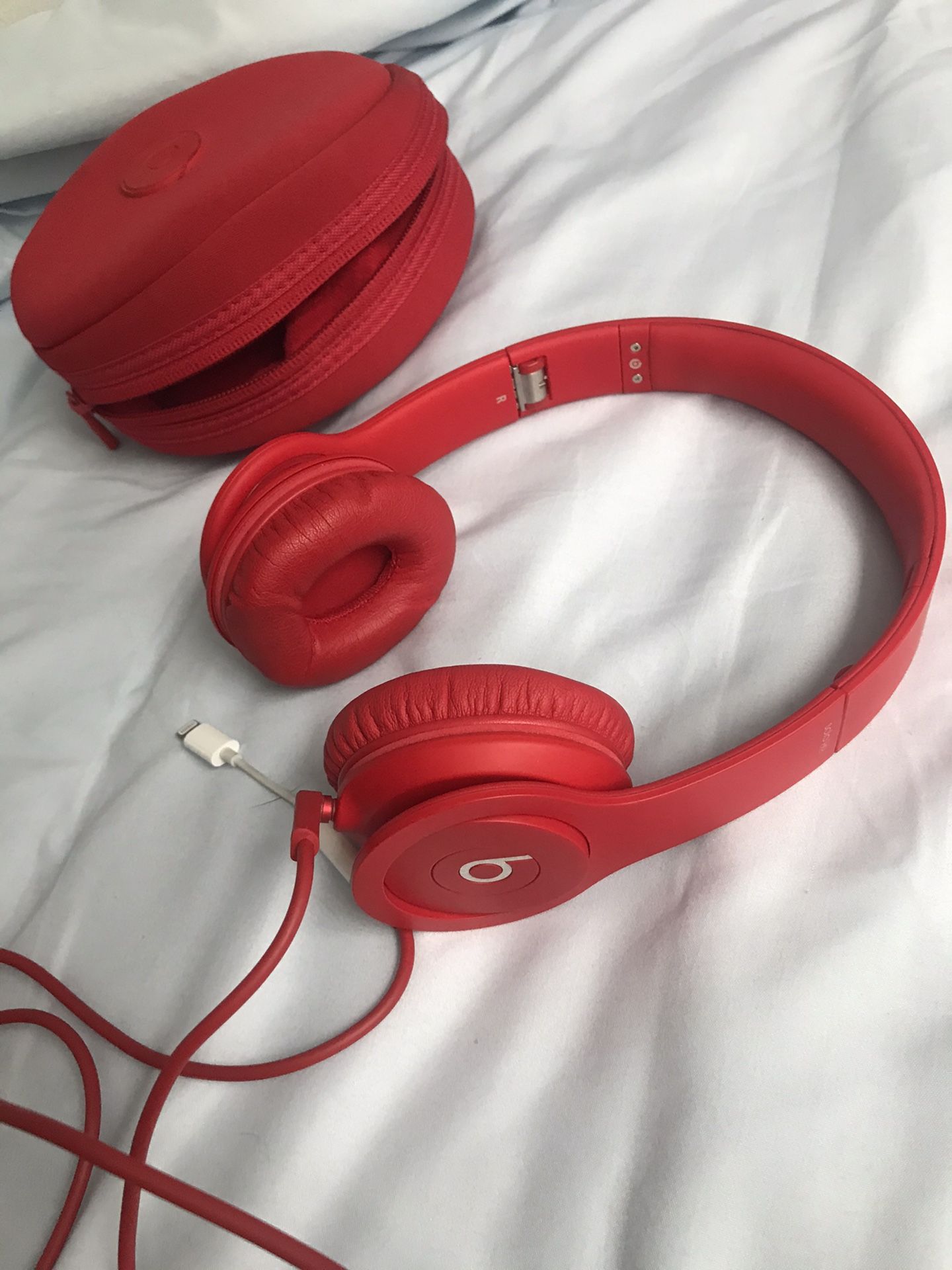 Red Beats Solo HD Headphones