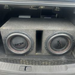 WDX DD Competition Speakers 12s 2000 Watts Each