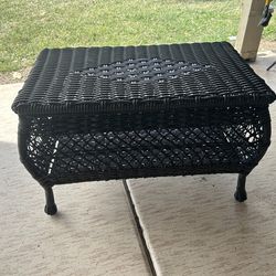Brown wicker Storage or table  REDUCED to $40