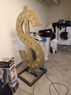 Money Sign, 6 ft tall