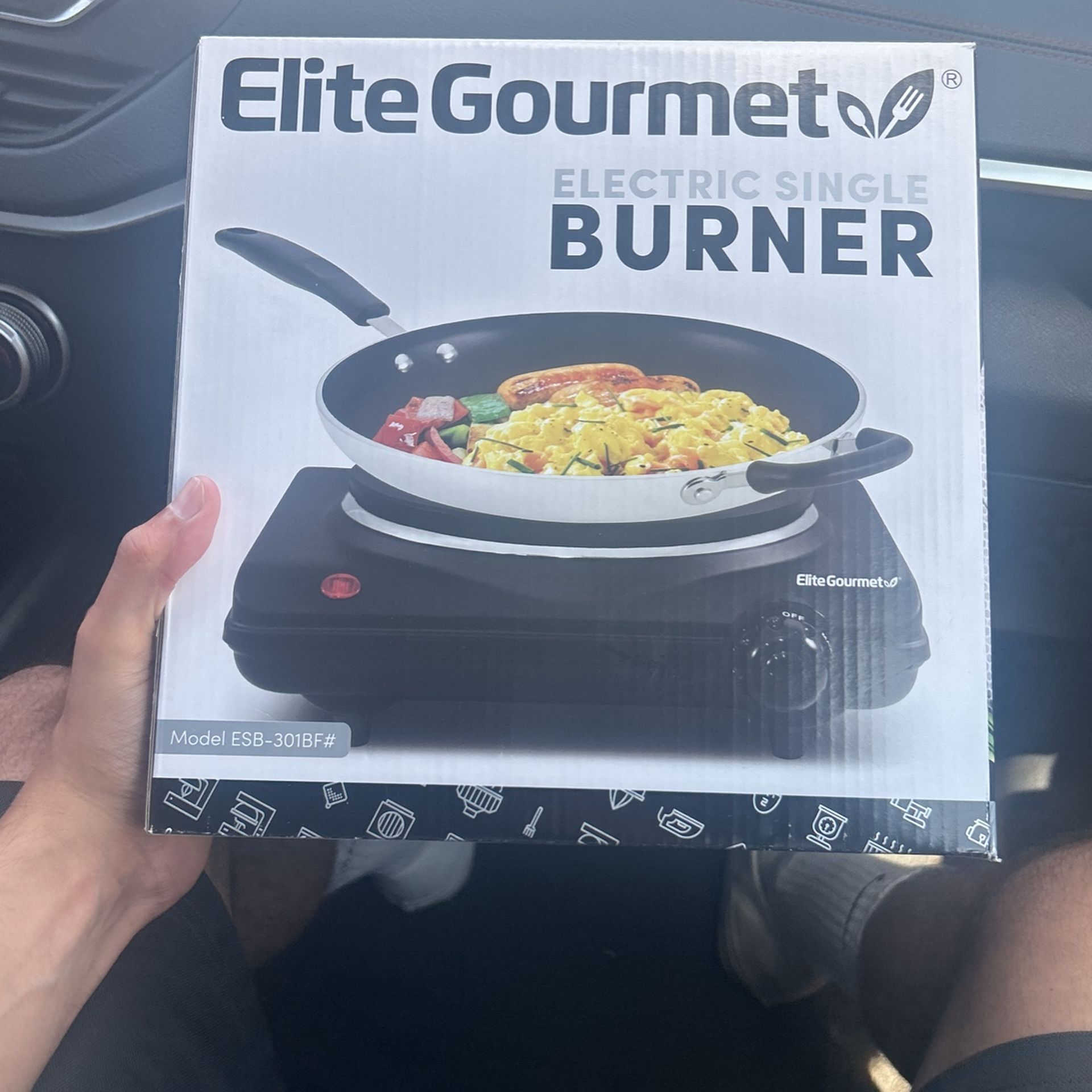 Elite, gourmet electric single burner