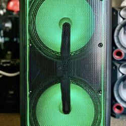 !!New year special!! Dual 12"' Bluetooth Party Speaker With Neon LED Lights