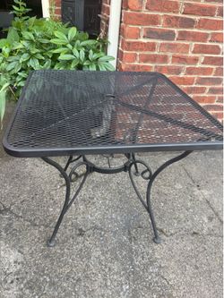 Wrought Iron Patio Table