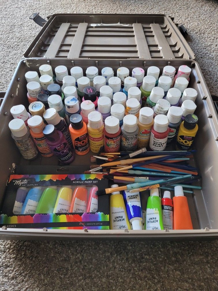 Acrylic Paint And Case