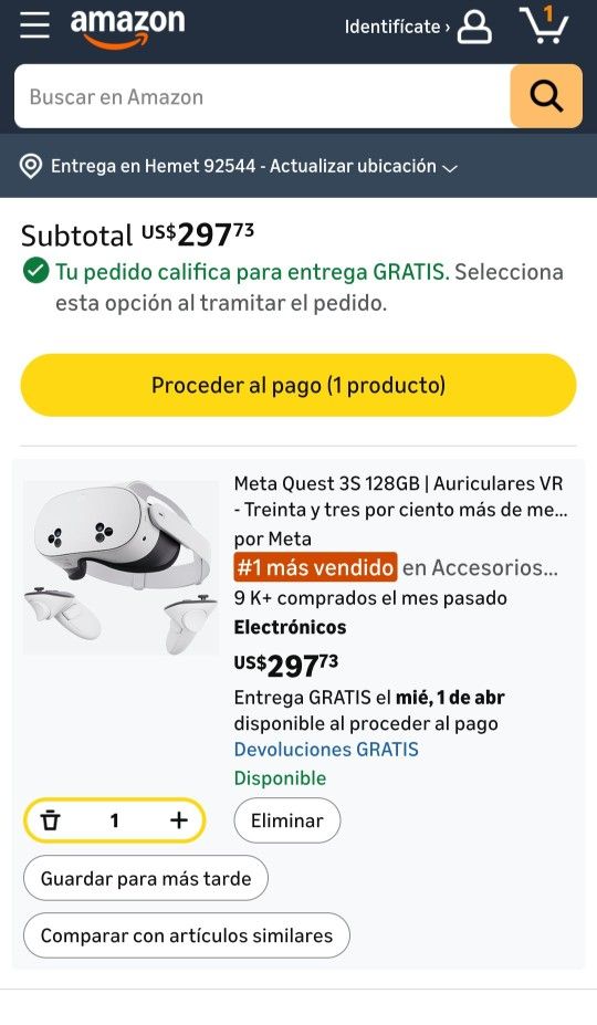 Meta Quest 3S 128GB