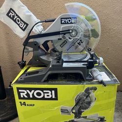 RYOBI 14 Amp Corded 10 in. Compound Miter Saw with LED Cutline Indicator