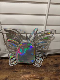 Holographic Butterfly Wings Mini Backpack