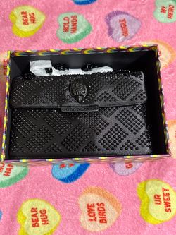 Kurt Geiger London black crystal mini bag